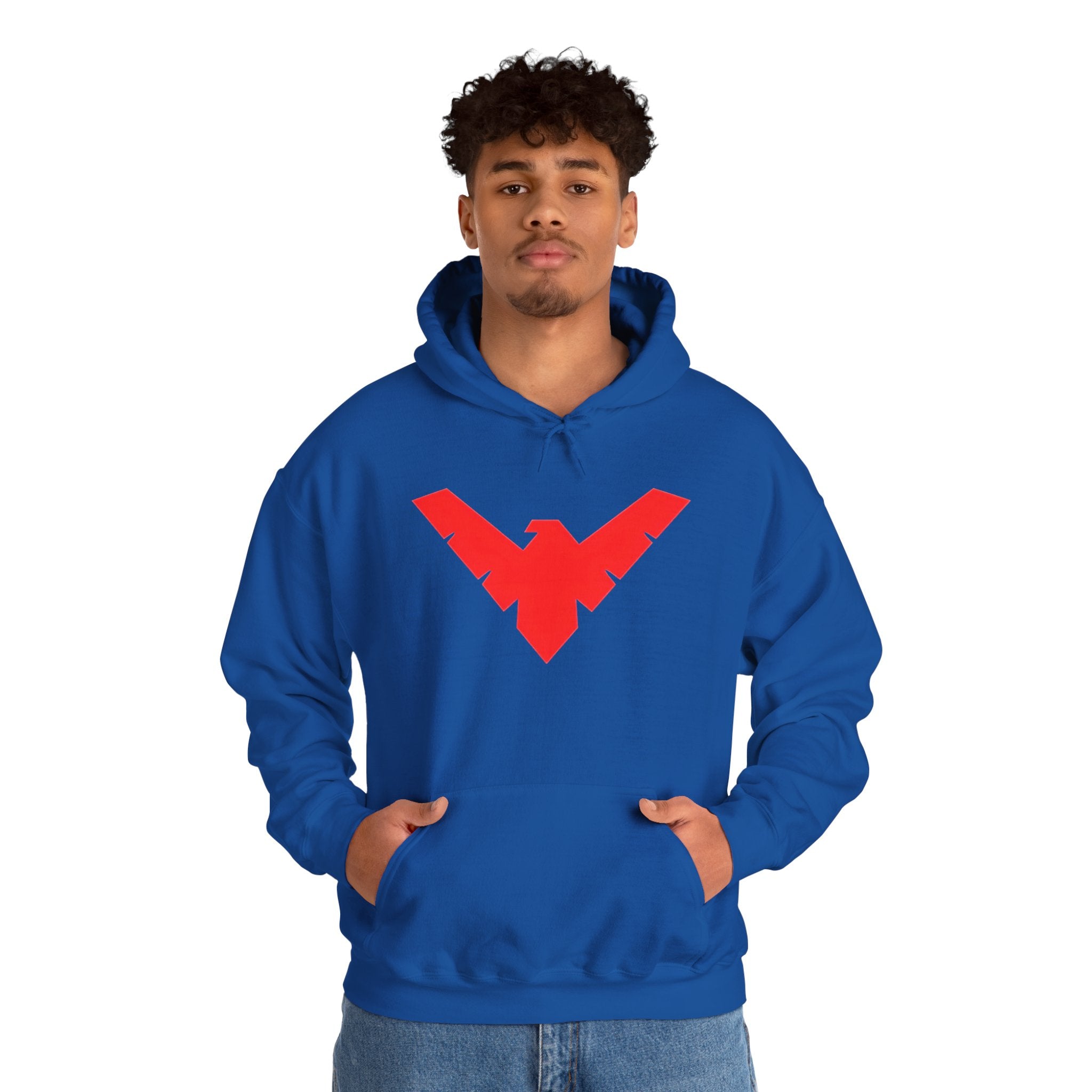 Nightwing Red Emblem Hoodie — DC New 52 Comic Logo Sweatshirt