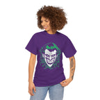 Joker Smile Graphic T-Shirt – Dark Villain Green Grin Unisex Tee