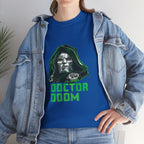 Doctor Doom Retro Green Villain Portrait T-Shirt — Avengers Graphic Tee