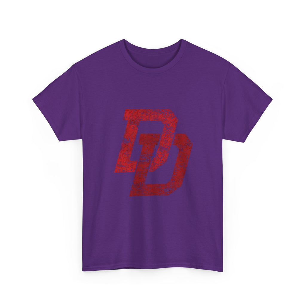 Marvel Daredevil movie Logo T‑Shirt — Distressed DD Superhero  unisex Tee