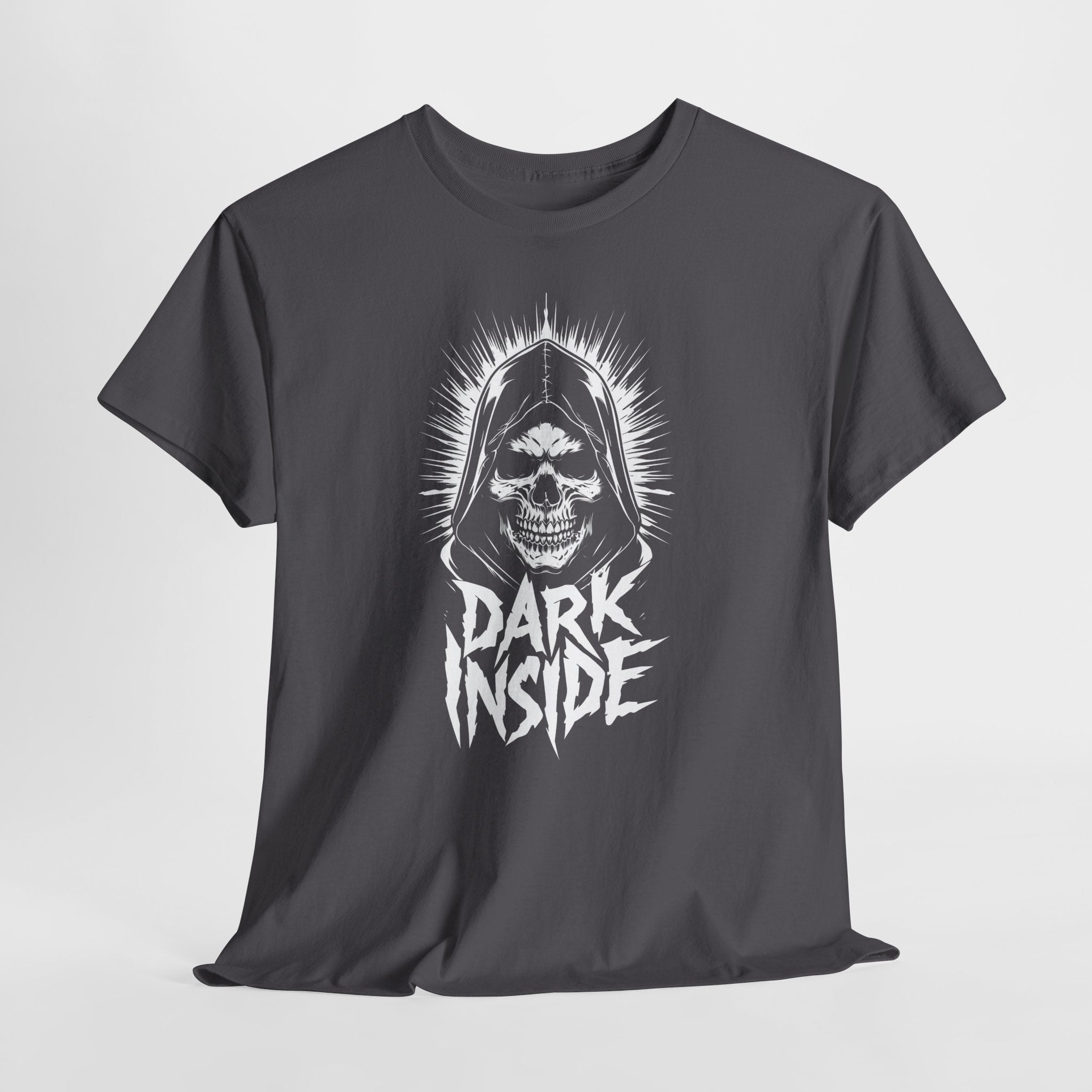 Dark Inside Skull Graphic T-Shirt — Gothic Halloween Alternative Tee