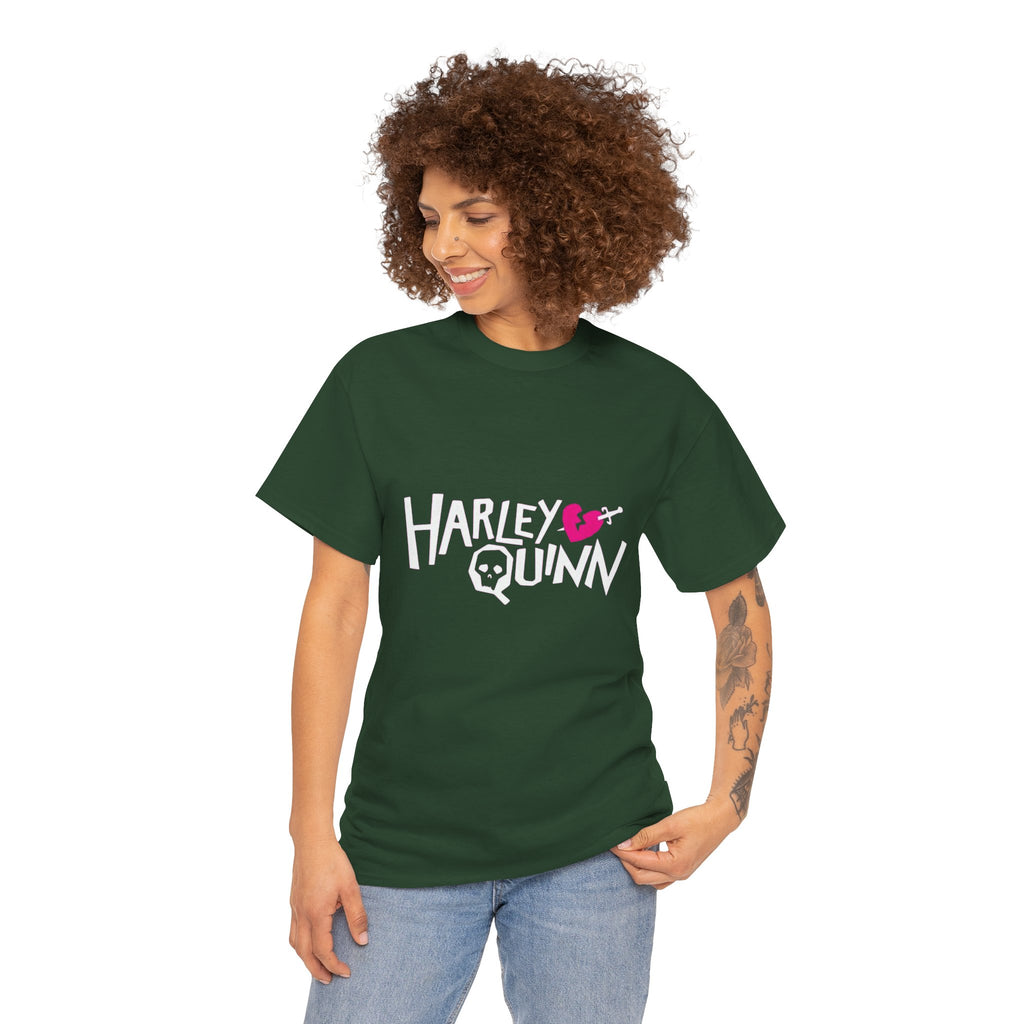 Harley Quinn Skull Heart Shirt – DC Comics Villain Graphic Tee