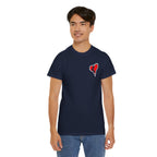 Harlequin Heart Tee — Joker-Inspired Playing Card Graphic T-Shirt