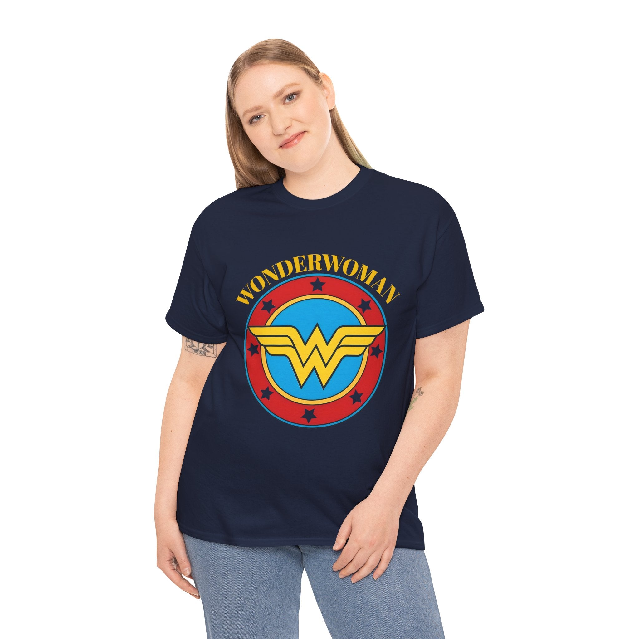Wonder Woman Retro Logo Unisex T-Shirt - Classic DC Justice League Amazon Warrior Emblem Shirt