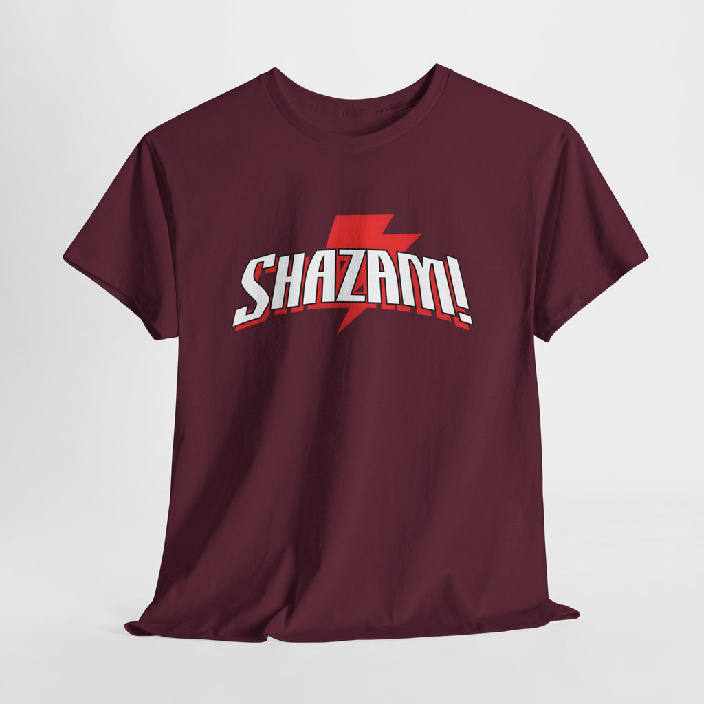 Shazam! Lightning Logo T-Shirt — Retro Comic Superhero Tee