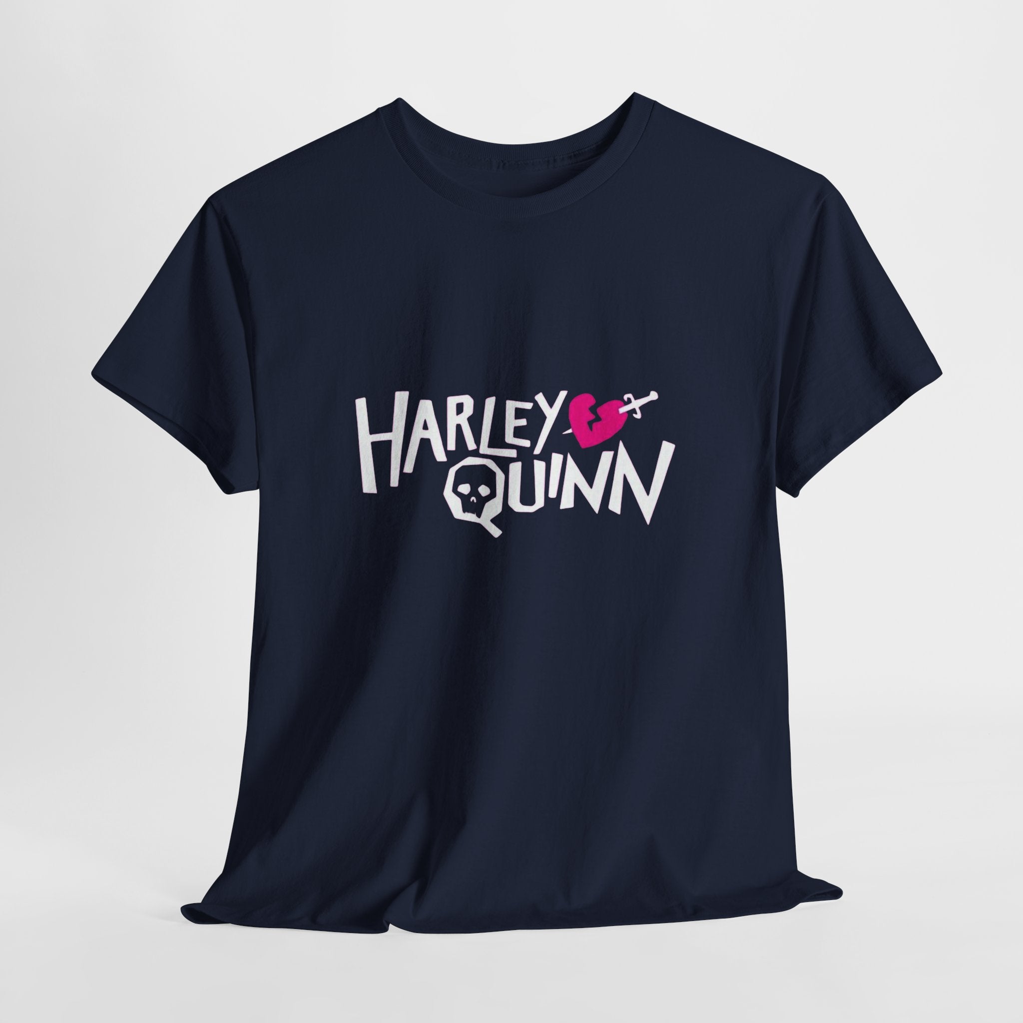 Harley Quinn Skull Heart Shirt – DC Comics Villain Graphic Tee