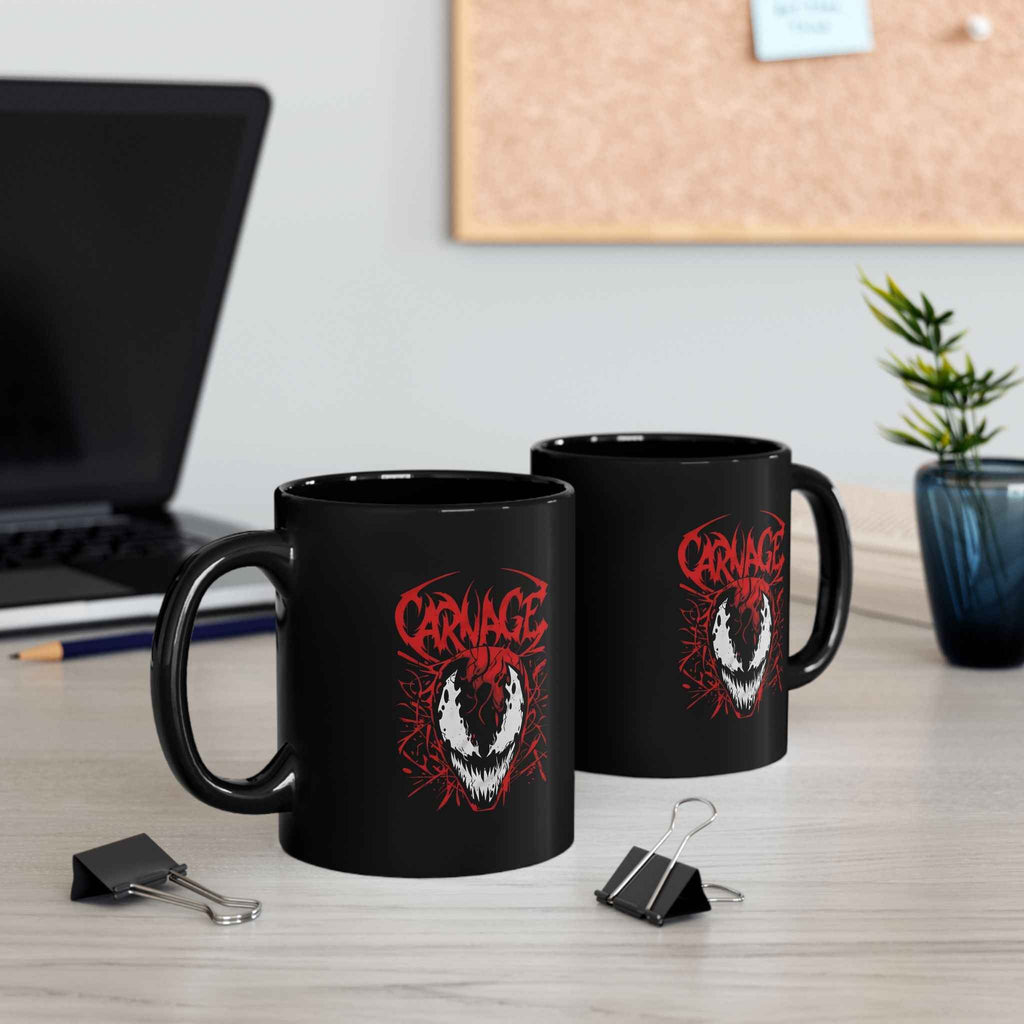 Chaotic Carnage Symbiote Metal Grunge Coffee Mug