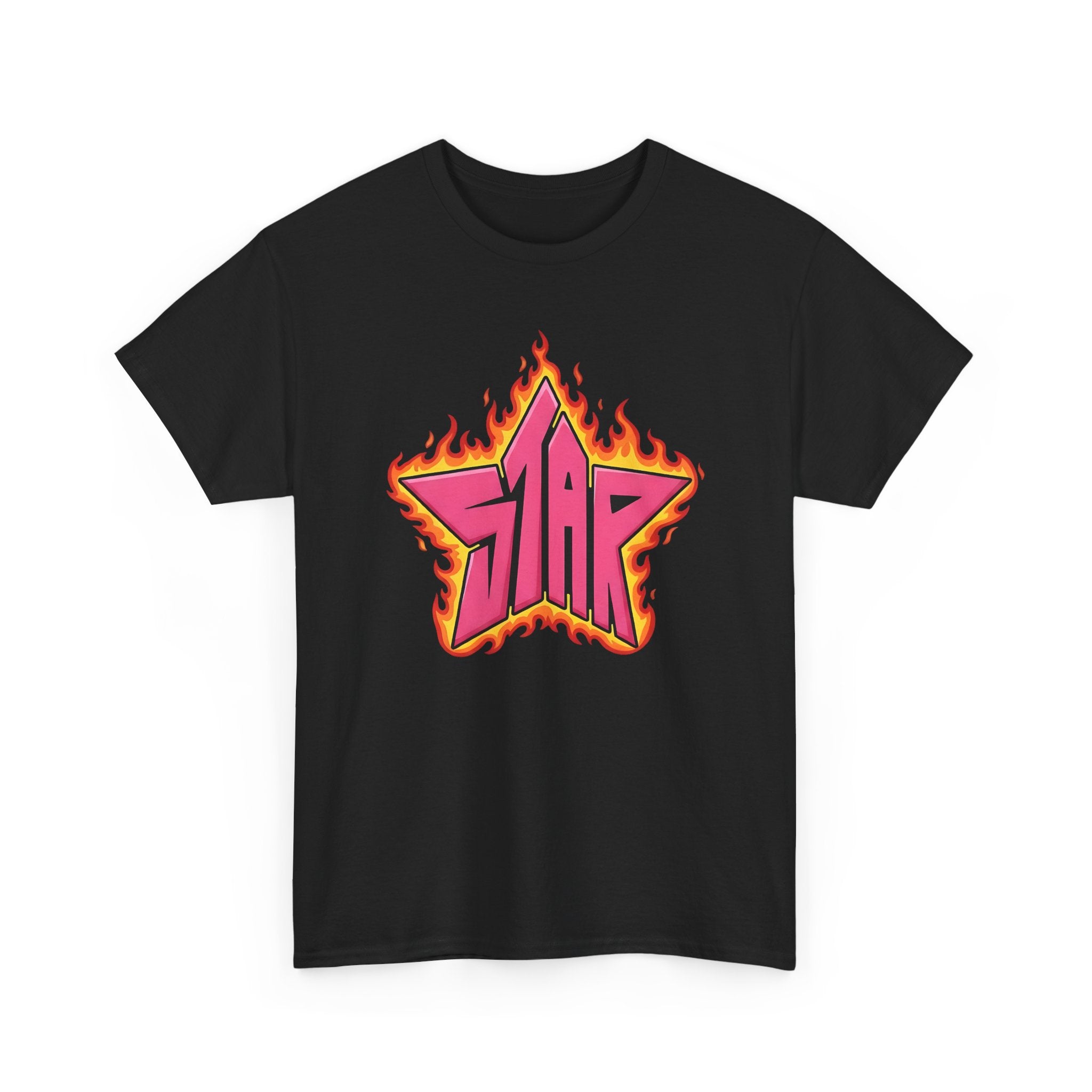 DC Teen titian Starfire Flaming Star Tee - Starfire graphical fanart T-shirt