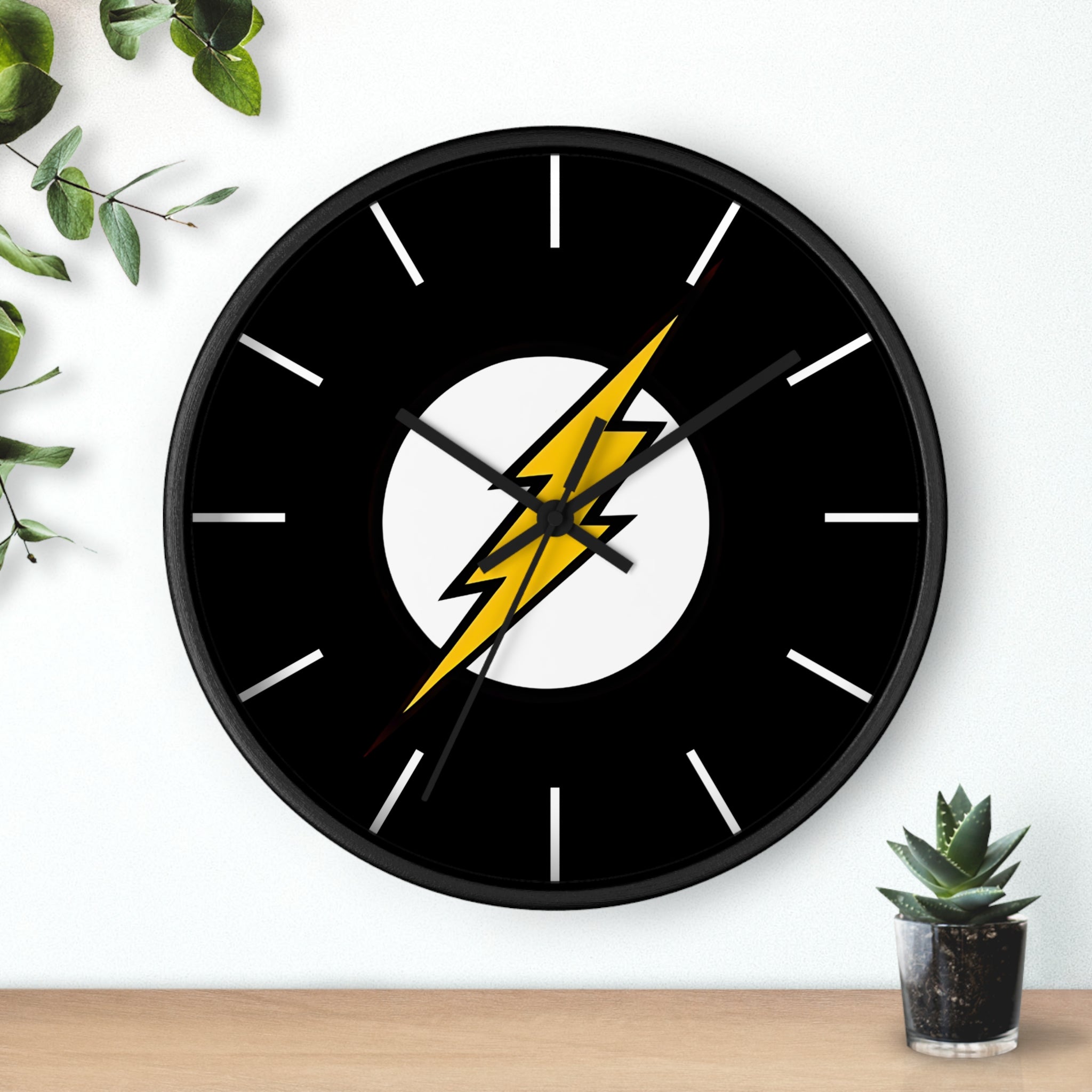 The Flash Logo Wall Clock — Barry Allen Superhero Home Decor