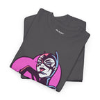 Catwoman Neon Heart Retro Comic T-Shirt — Catwoman Anti-Hero Tee