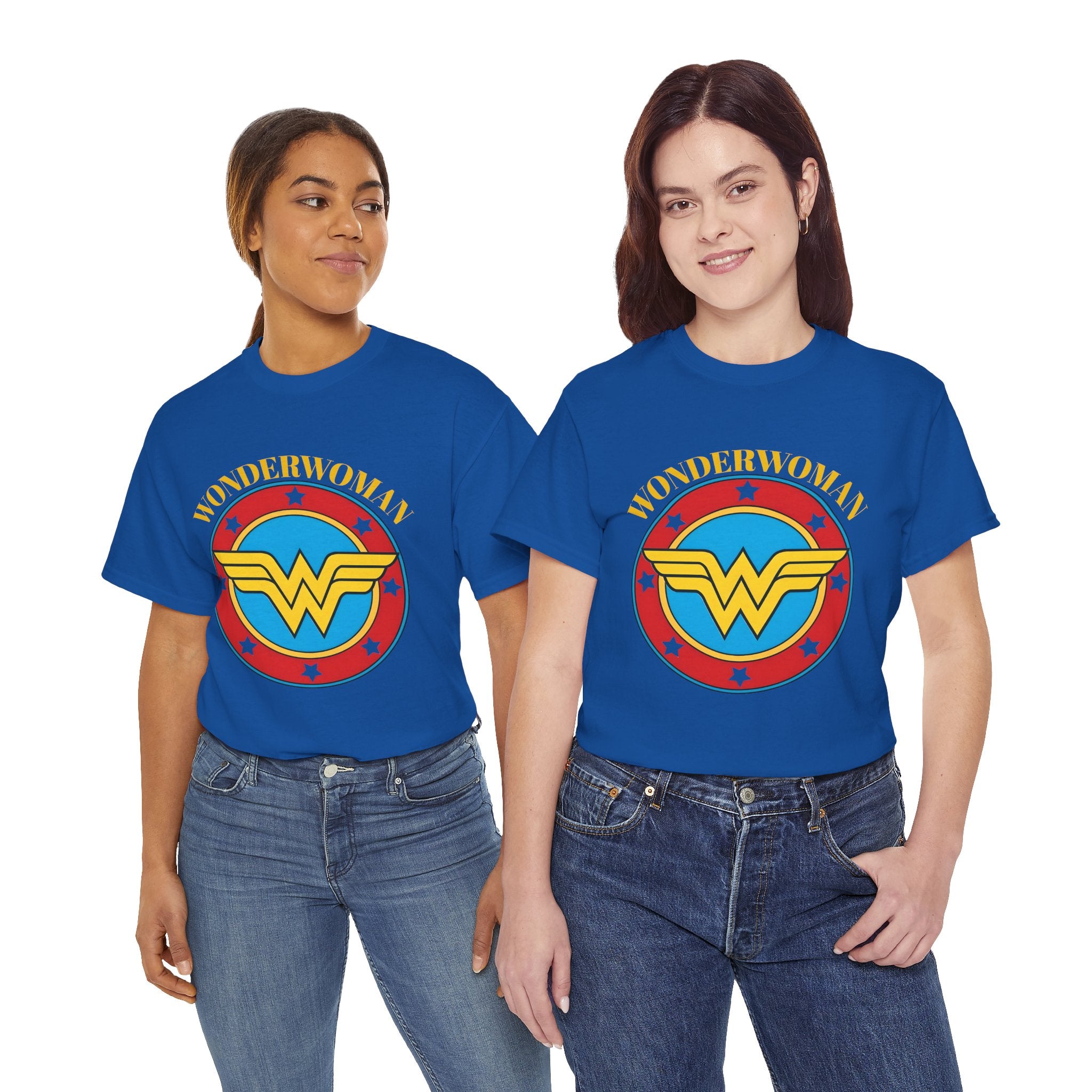 Wonder Woman Retro Logo Unisex T-Shirt - Classic DC Justice League Amazon Warrior Emblem Shirt