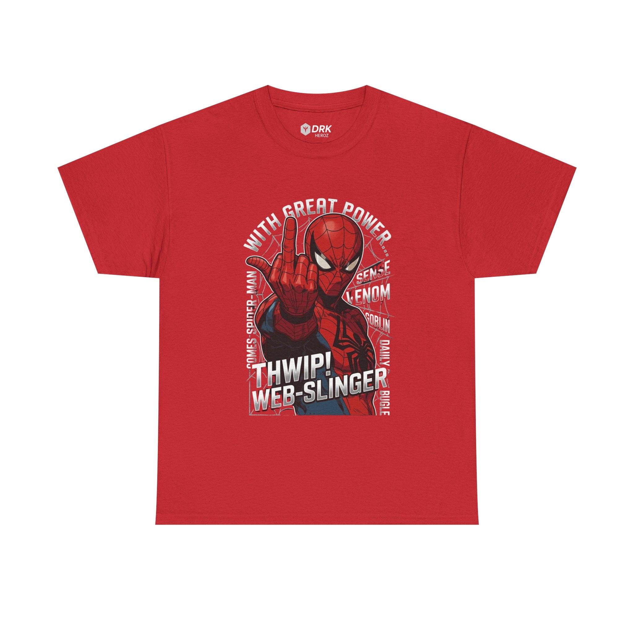 Marvel Spider-Man 'Gives the Finger' Comic Tee — Web-Slinger Graphic T-Shirt