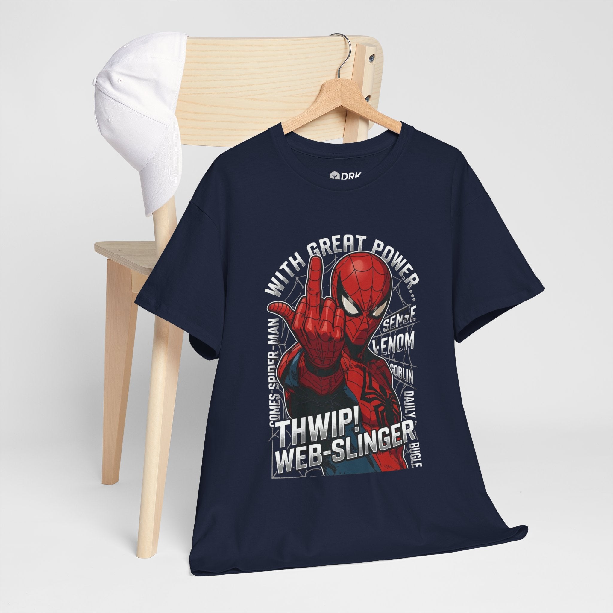 Marvel Spider-Man 'Gives the Finger' Comic Tee — Web-Slinger Graphic T-Shirt