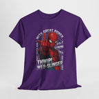 Marvel Spider-Man 'Gives the Finger' Comic Tee — Web-Slinger Graphic T-Shirt