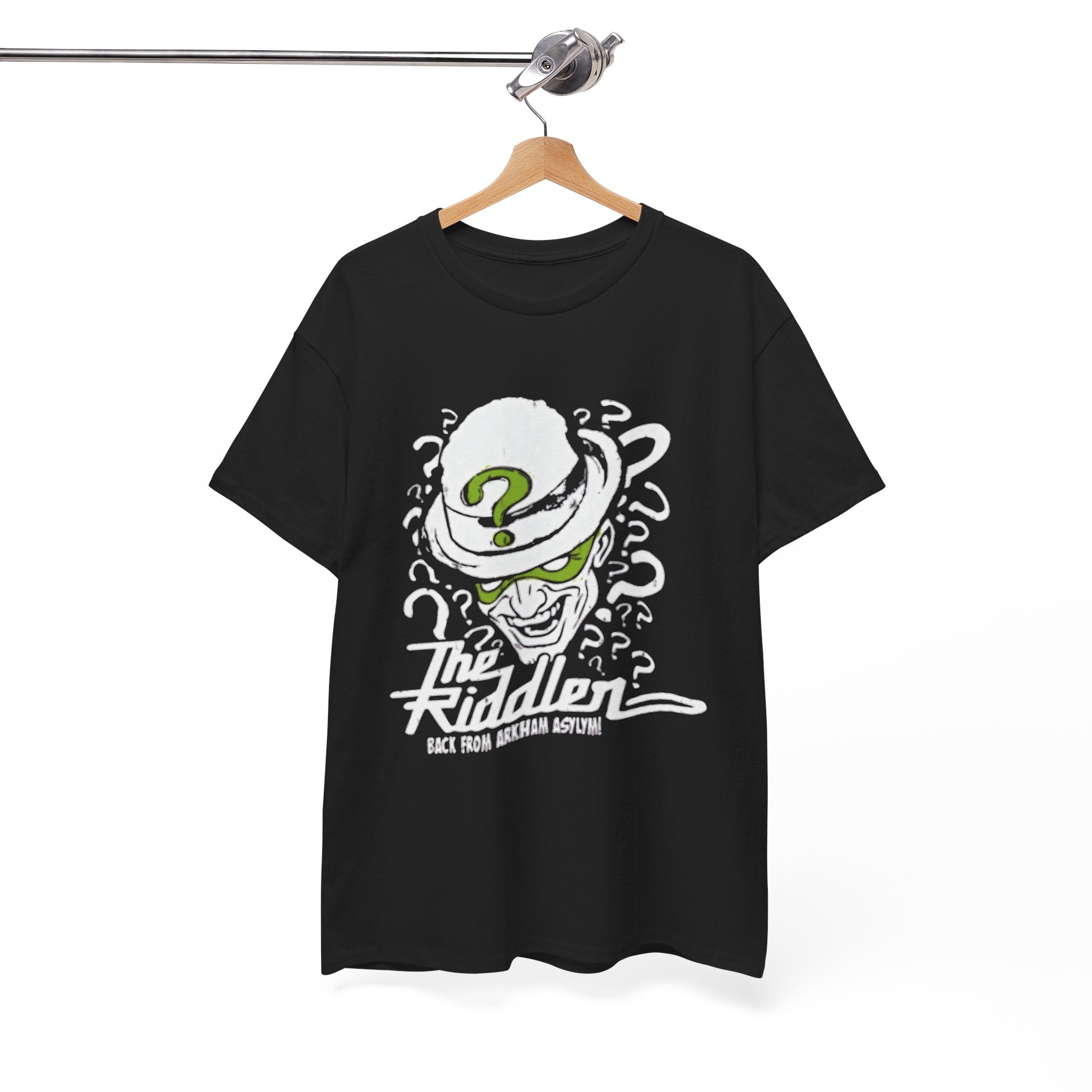 The Riddler T-Shirt – Vintage DC Batman Villain Graphic Tee | Gotham Puzzle Design