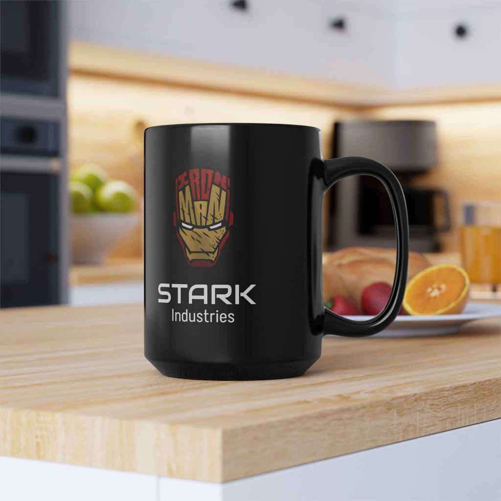 Iron Man Stark Industries Black Ceramic Coffee Mug