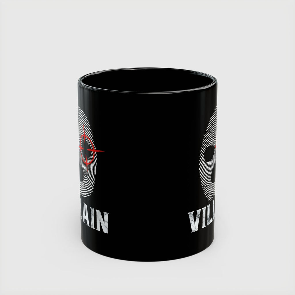 Villain Fingerprint Balaclava Target Anti-Hero Coffee Mug - Drkheroz