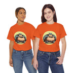 Funny Chubby Bat Hero T‑Shirt — Cute Fat Batman Parody Tee
