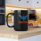 Dick Grayson Nightwing Dripping Grunge Coffee Mug