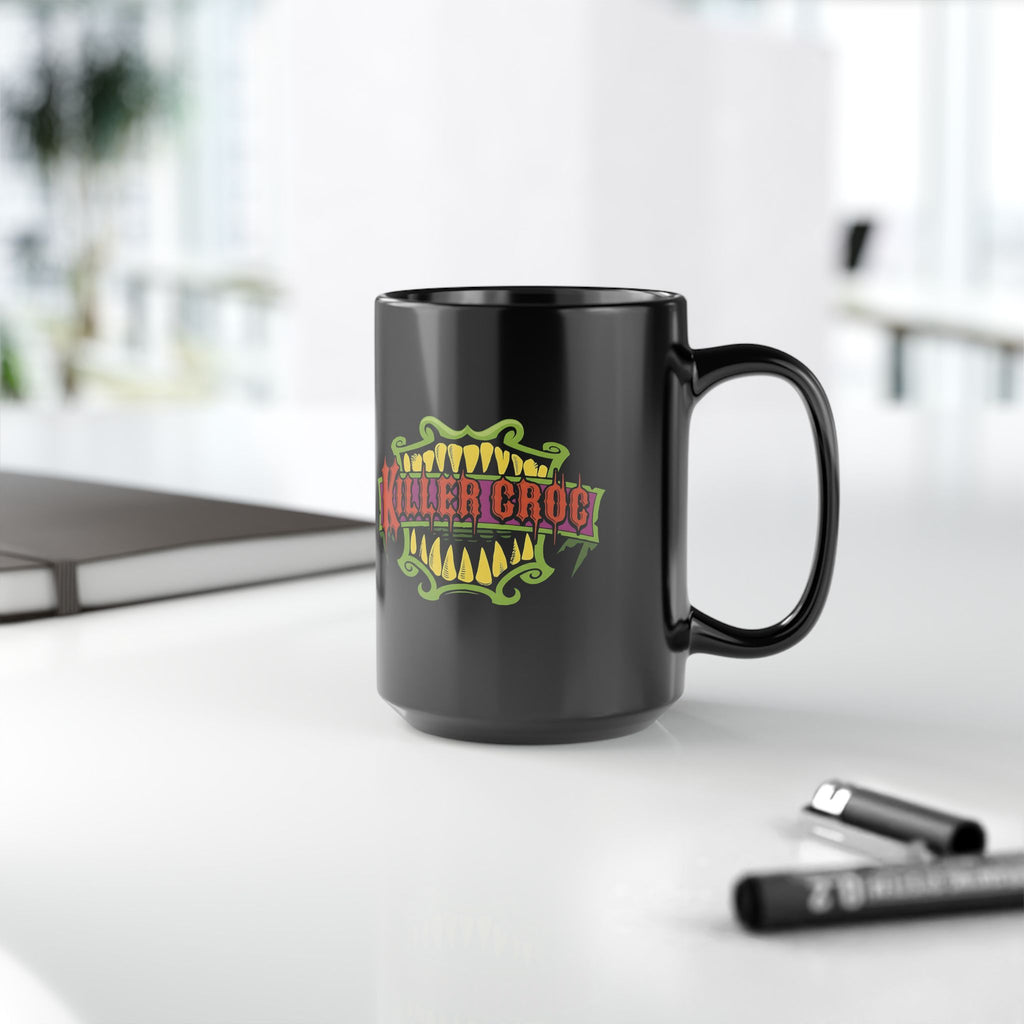 Killer Croc Black Mug — 11oz & 15oz Graphic Coffee Cup