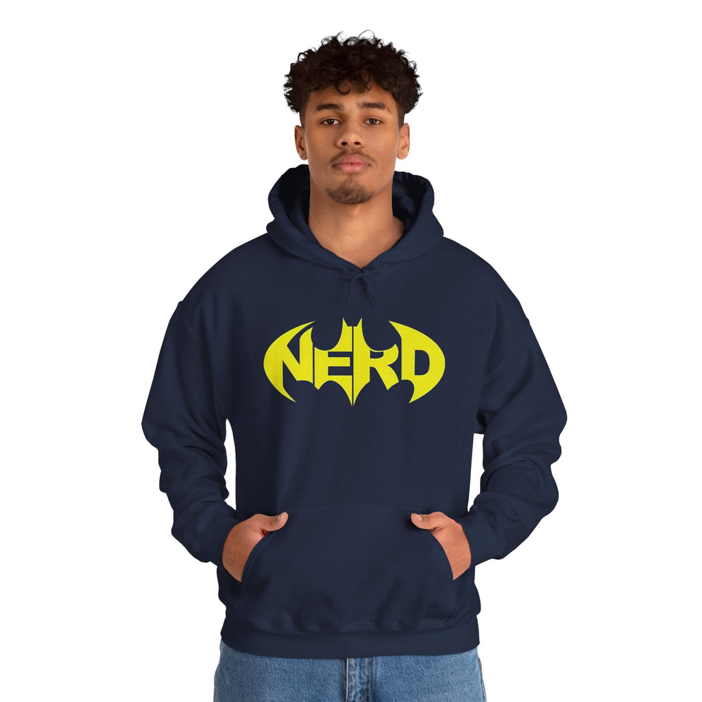 Nerd Batman Yellow Graphic Unisex Streetwear Hoodie