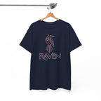 Teen Titans Raven Graphic Tee — Purple Geometric Raven Shirt