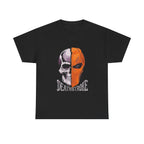 DC Deathstroke Skull Graphic T-Shirt — Slade Wilson Half-Mask Tee
