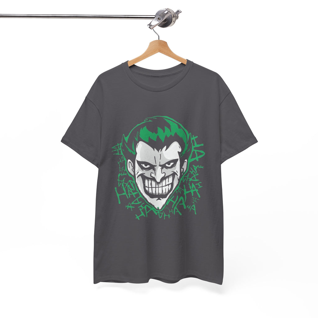 Joker Smile Graphic T-Shirt – Dark Villain Green Grin Unisex Tee