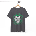 Joker Smile Graphic T-Shirt – Dark Villain Green Grin Unisex Tee