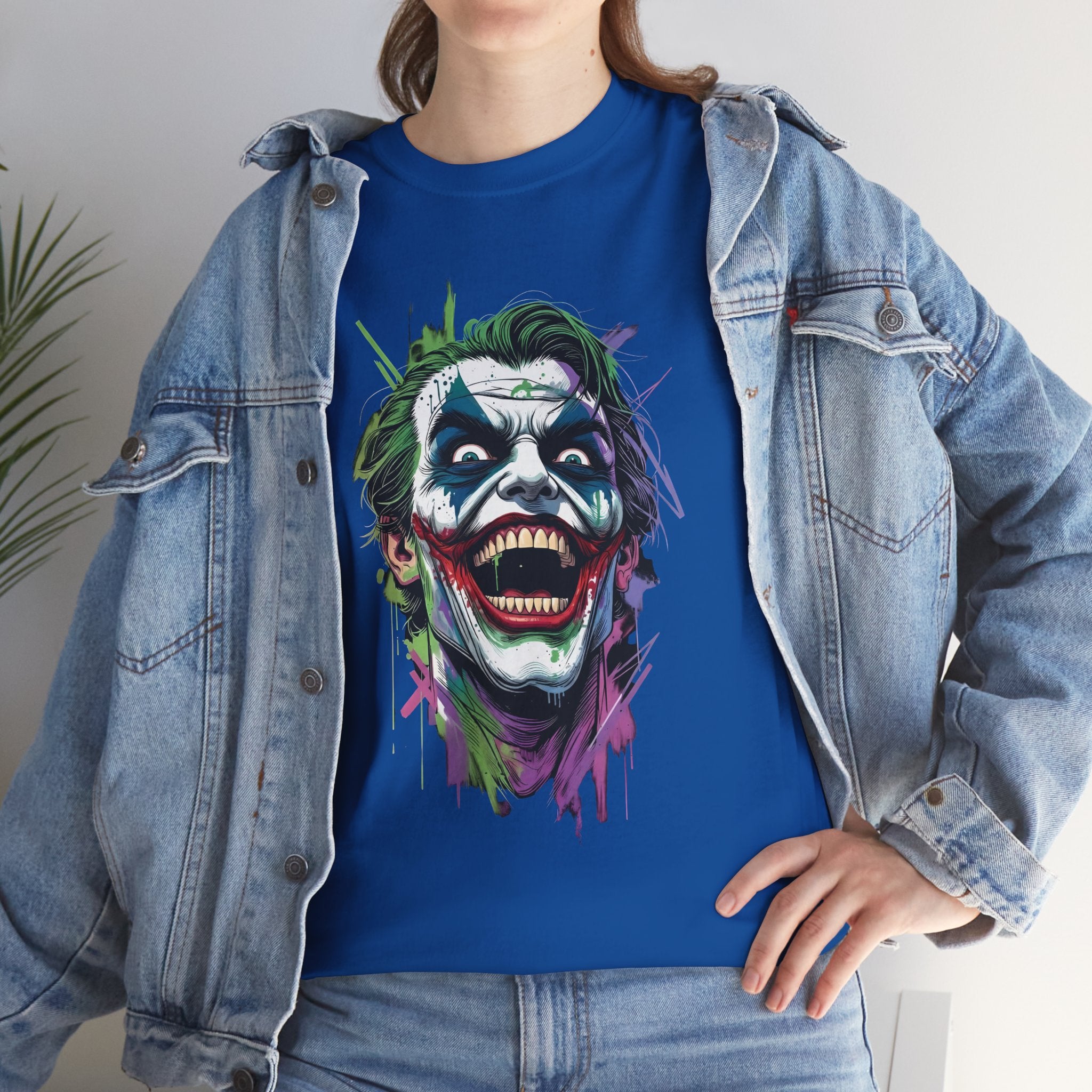 The Joker Streetwear Unisex Graphic Tee - Vintage DC Comics Joker Laugh T-Shirt