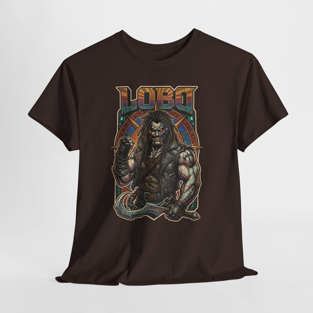 Lobo Warrior Graphic Tee – Jason Momoa’s DCU Czarnian Bounty Hunter T‑Shirt