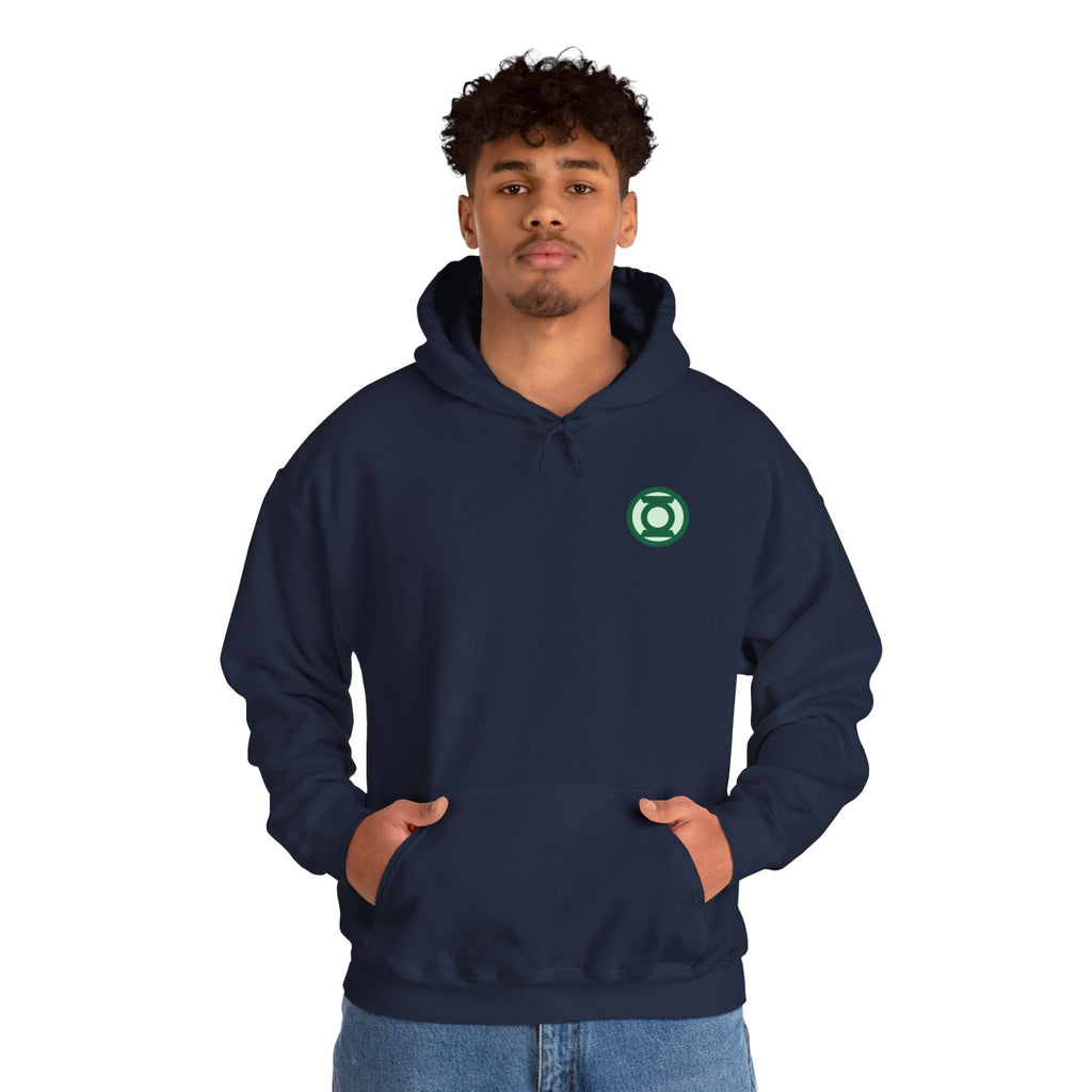 Green Lantern "Willpower" Hoodie — Comic Superhero Hooded Sweatshirt