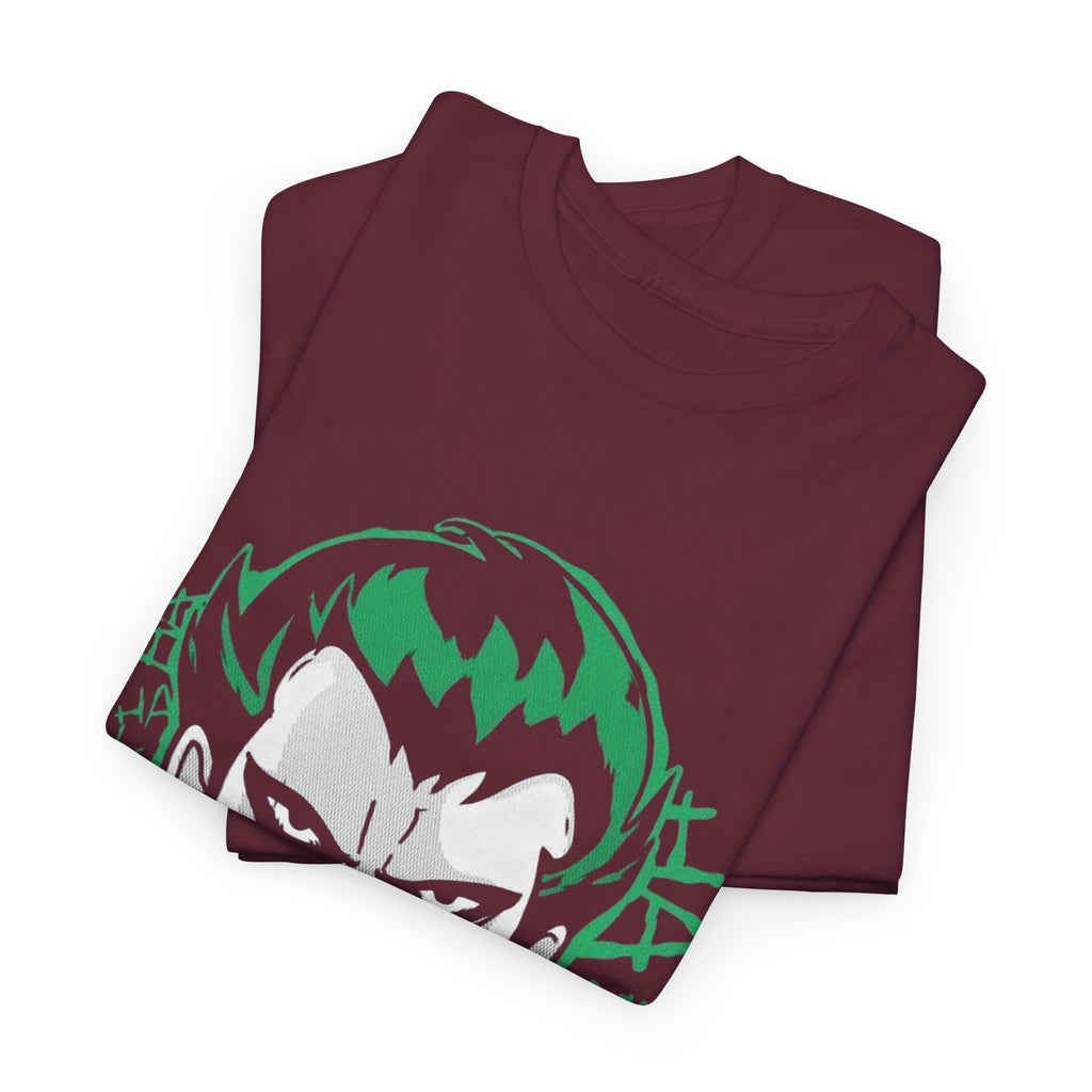 Joker Smile Graphic T-Shirt – Dark Villain Green Grin Unisex Tee