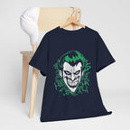 Joker Smile Graphic T-Shirt – Dark Villain Green Grin Unisex Tee