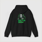 Doctor Doom Avengers Hoodie — Villain Portrait & Back Text Graphic