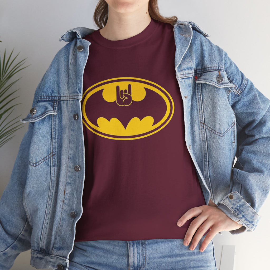 Batman Classic Rock And Roll Logo Unisex Premium T-Shirt