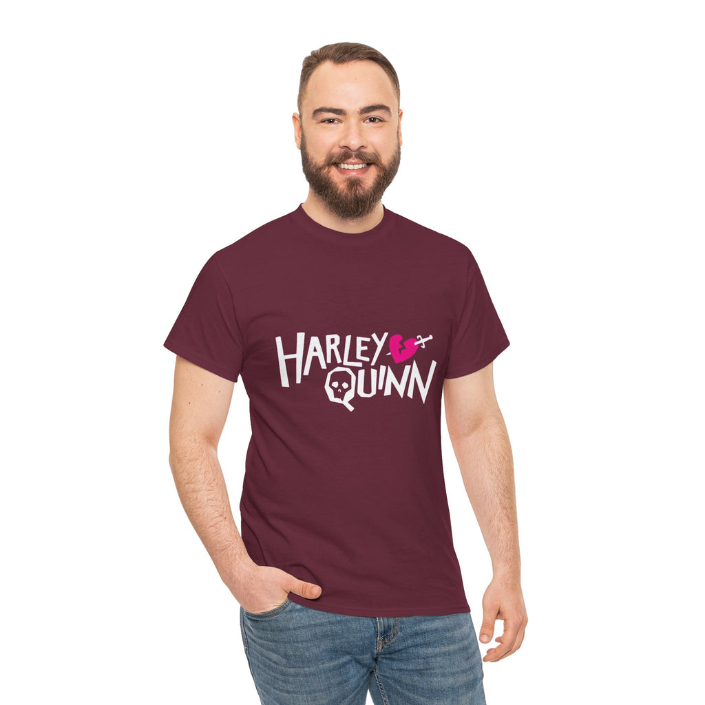 Harley Quinn Skull Heart Shirt – DC Comics Villain Graphic Tee