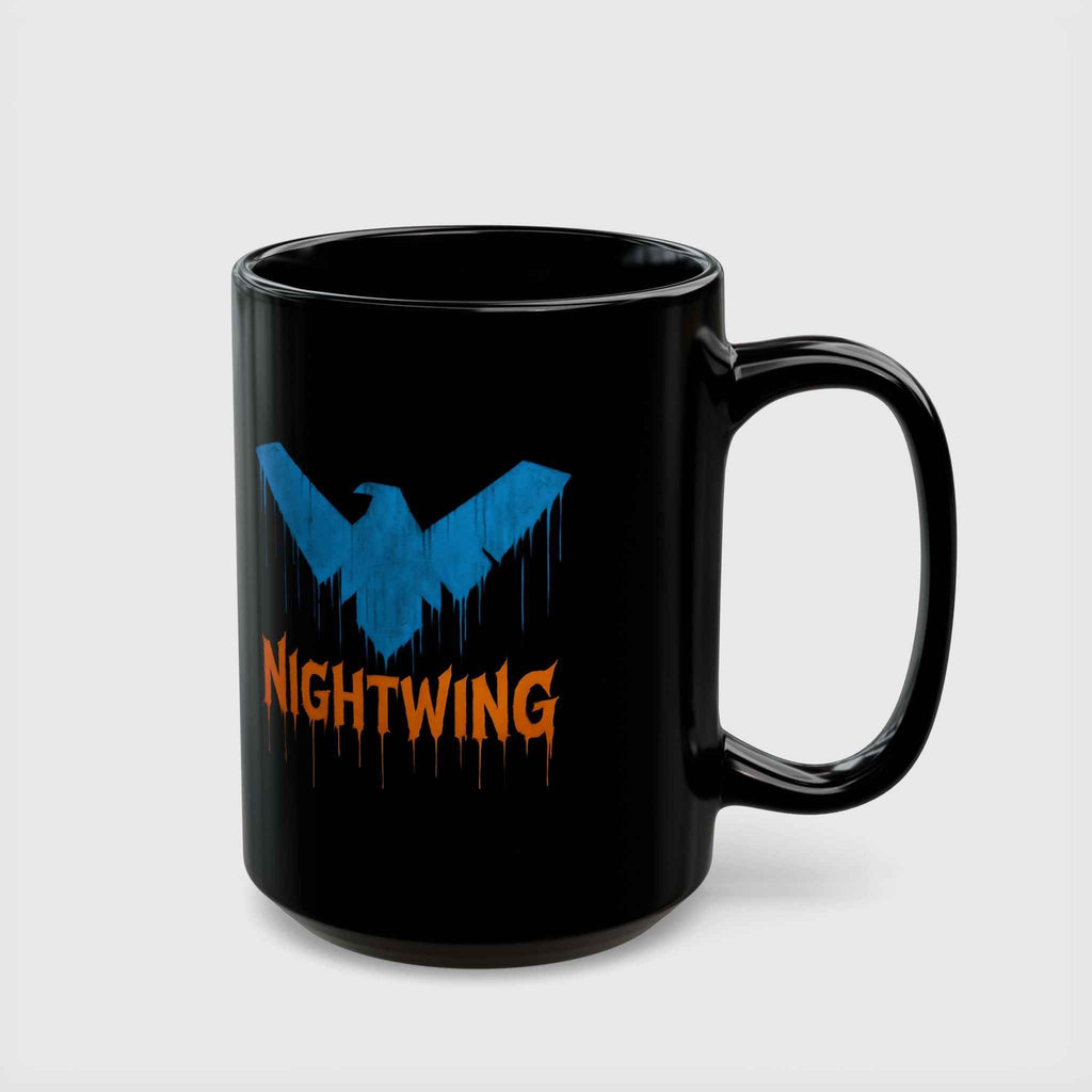 Dick Grayson Nightwing Dripping Grunge Coffee Mug