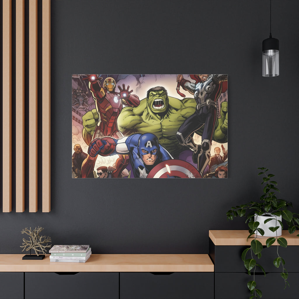 Superhero Canvas Art - Avengers Wall Decor
