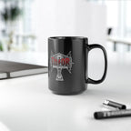 Thor Hammer Black Coffee Mug — Marvel Norse Mythology 11oz/15oz