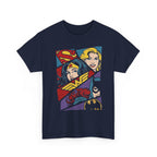 DC Girls Superhero Collage T‑Shirt — Wonder Woman, Supergirl & Batgirl Comic Tee