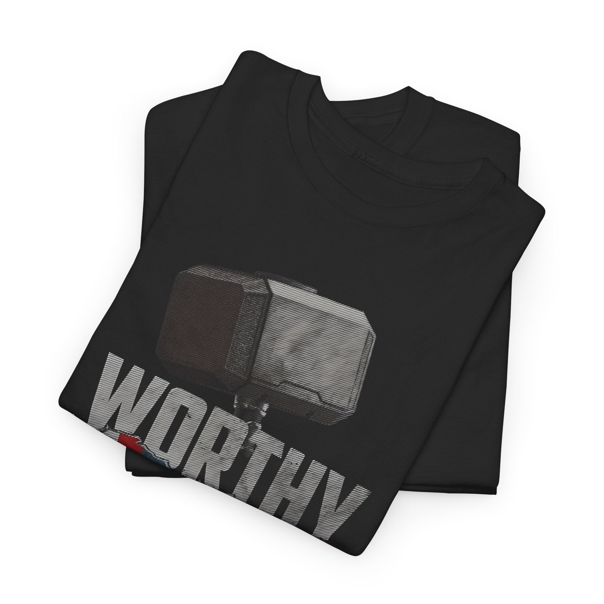 Worthy Captain America Tee — 'WORTHY' Mjolnir Wielder T-Shirt
