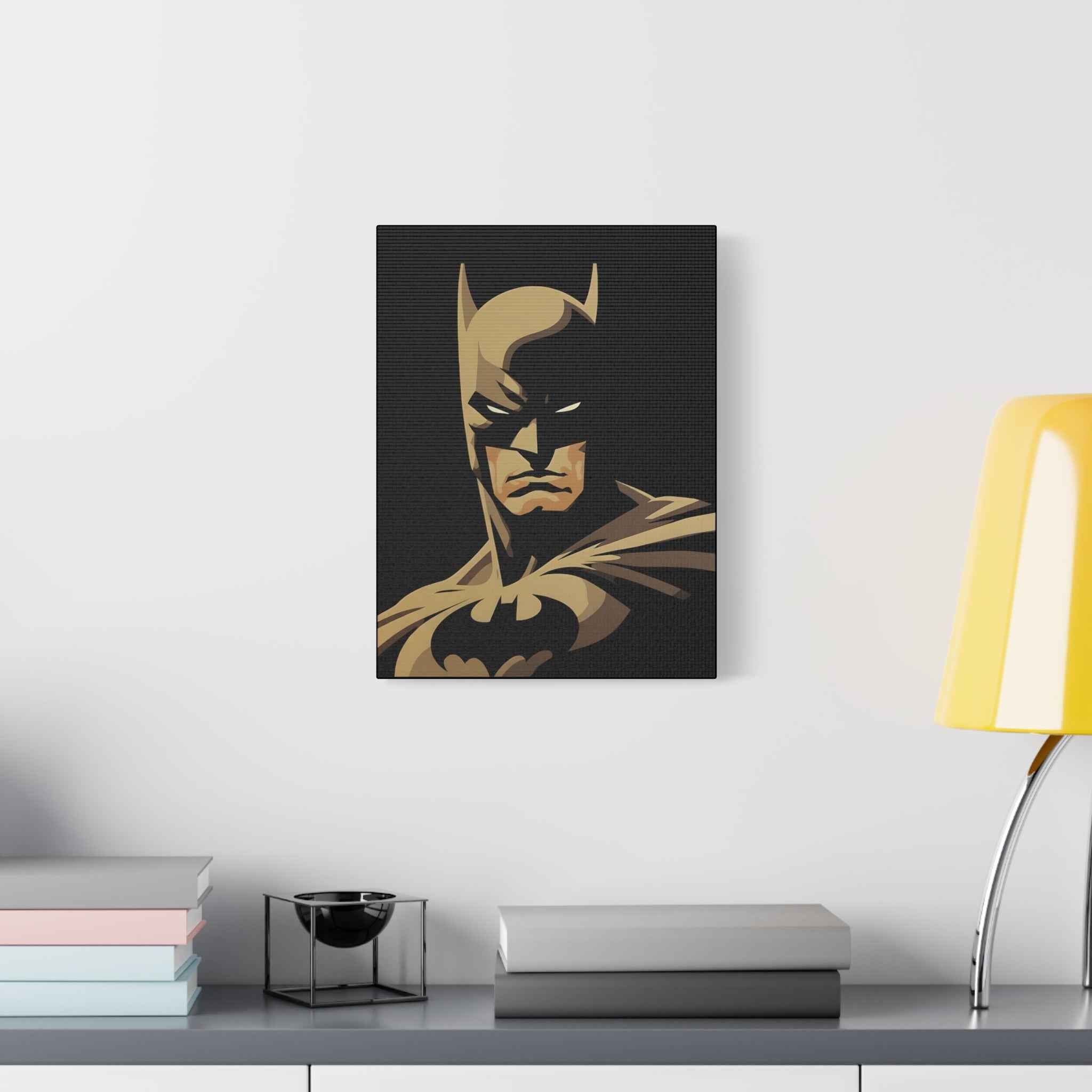 Batman Inspired Stretched Matte Canvas Art