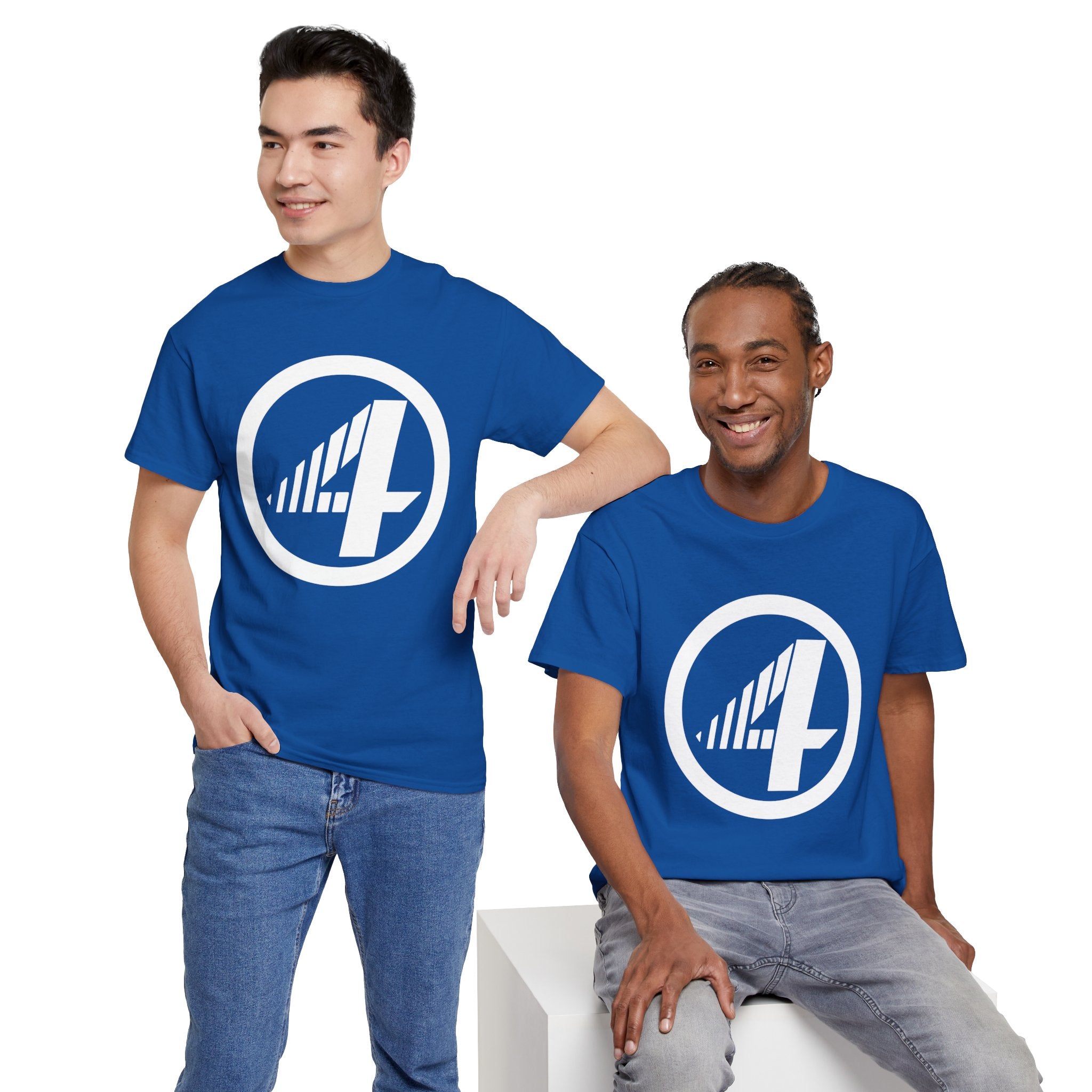 Fantastic Four Retro Logo T-Shirt — Minimalist Vintage Superhero Tee