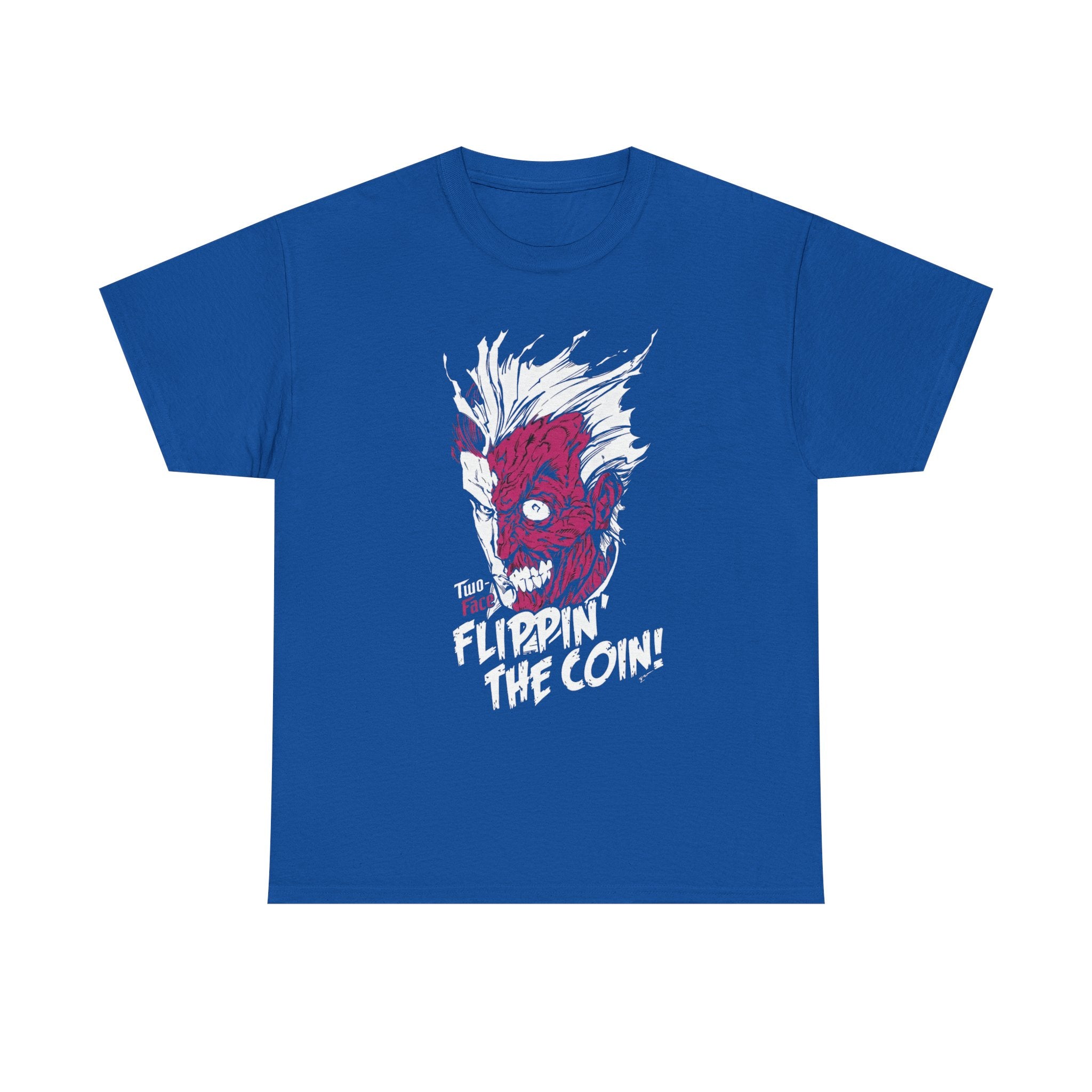 DC Comics Two-Face (Harvey Dent) “Flippin’ The Coin” Tee – Dark Gotham Villain T-Shirt