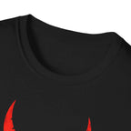 Devilish Graphic Unisex T-Shirt, Funny Tees, Halloween Costume, Casual Wear, Gift for Him/Her, Graphic Tee
