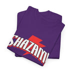 Shazam! Lightning Logo T-Shirt — Retro Comic Superhero Tee