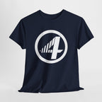 Fantastic Four Retro Logo T-Shirt — Minimalist Vintage Superhero Tee