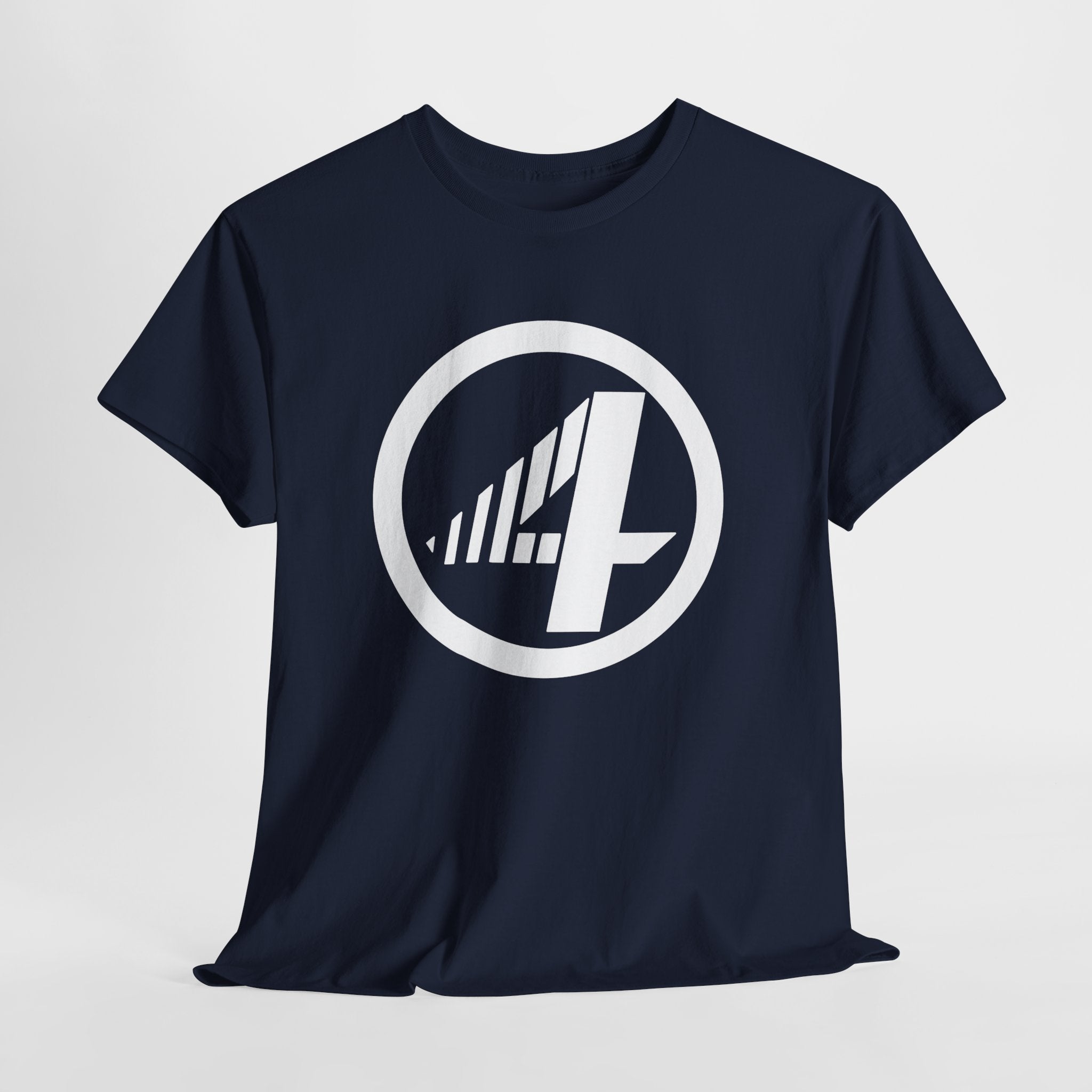 Fantastic Four Retro Logo T-Shirt — Minimalist Vintage Superhero Tee