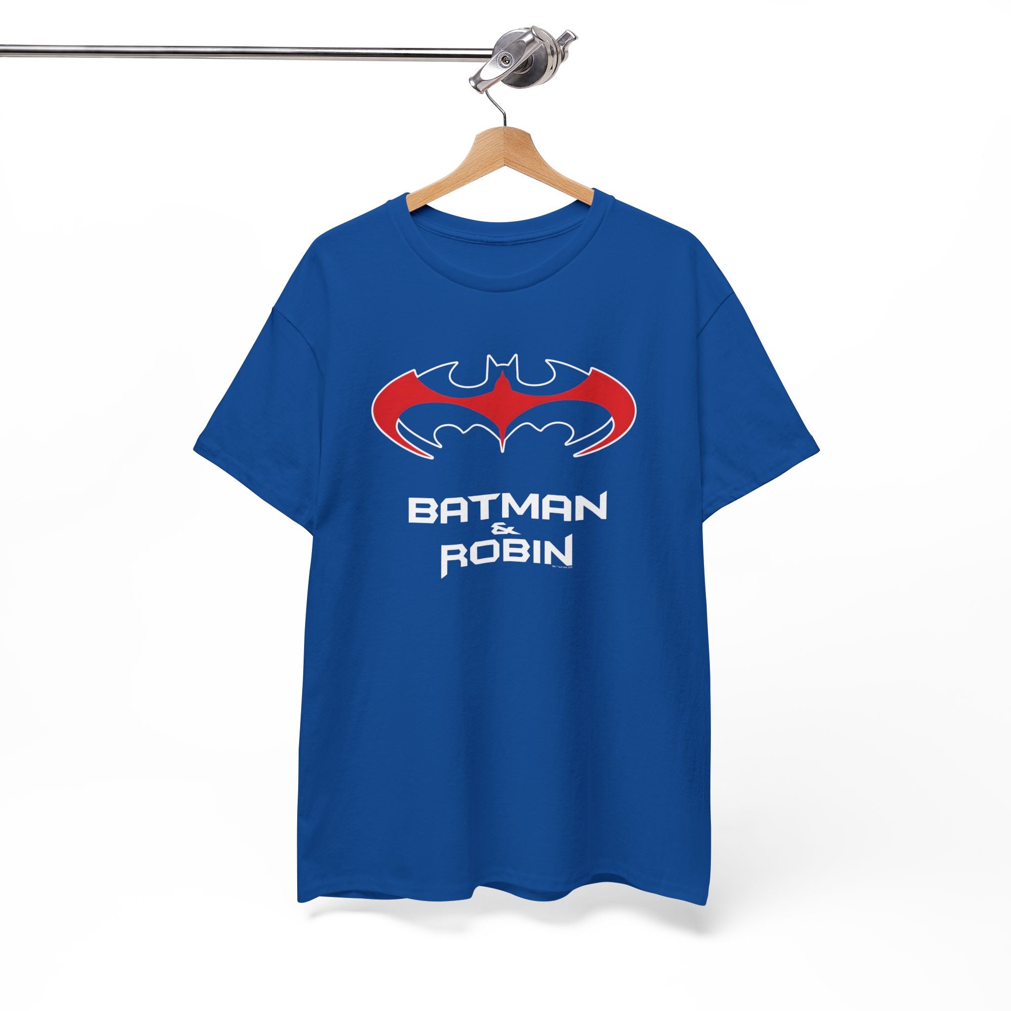 Batman & Robin 1997 Red Bat Emblem T‑Shirt - Batfamily shirt - George Clooney 90s Batman movie shirt